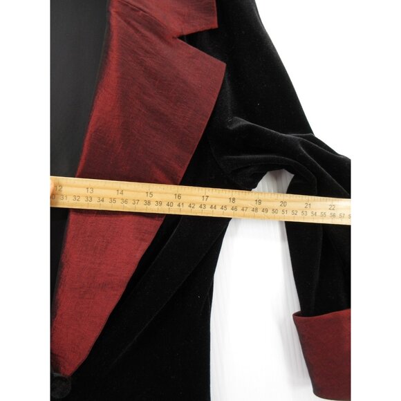 Alex Evenings Top Medium Velvet Blazer Blouse Shawl Dinner Party - Picture 5 of 10
